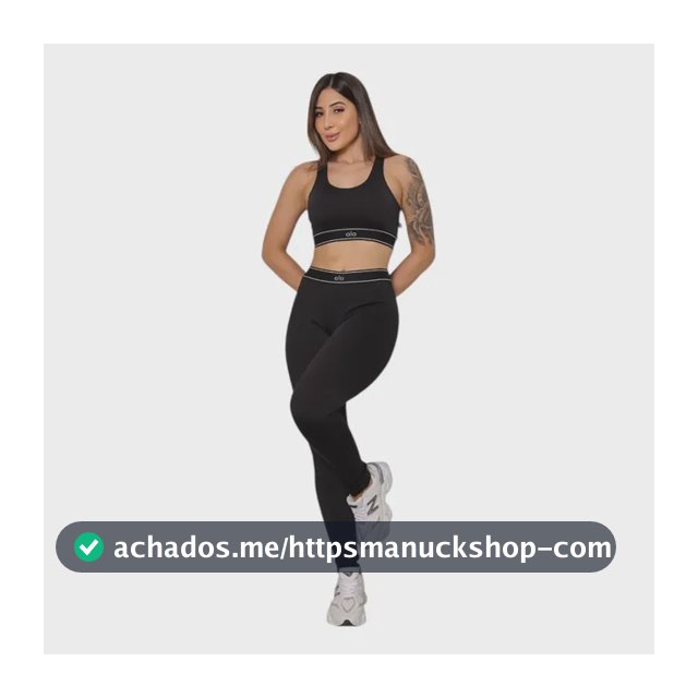 Conjunto Academia Alo Feminino Top Legging Esporte Fitness