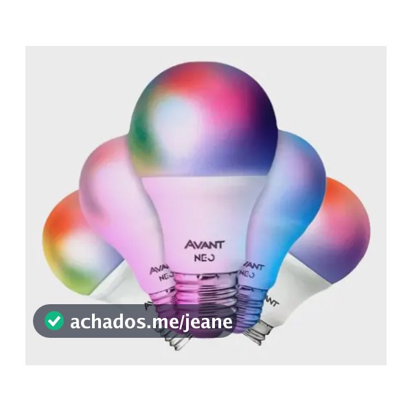5 Lâmpadas Led Com Wi-fi Avant Cor Rgb Compatível Com Alexa 220v Rgb