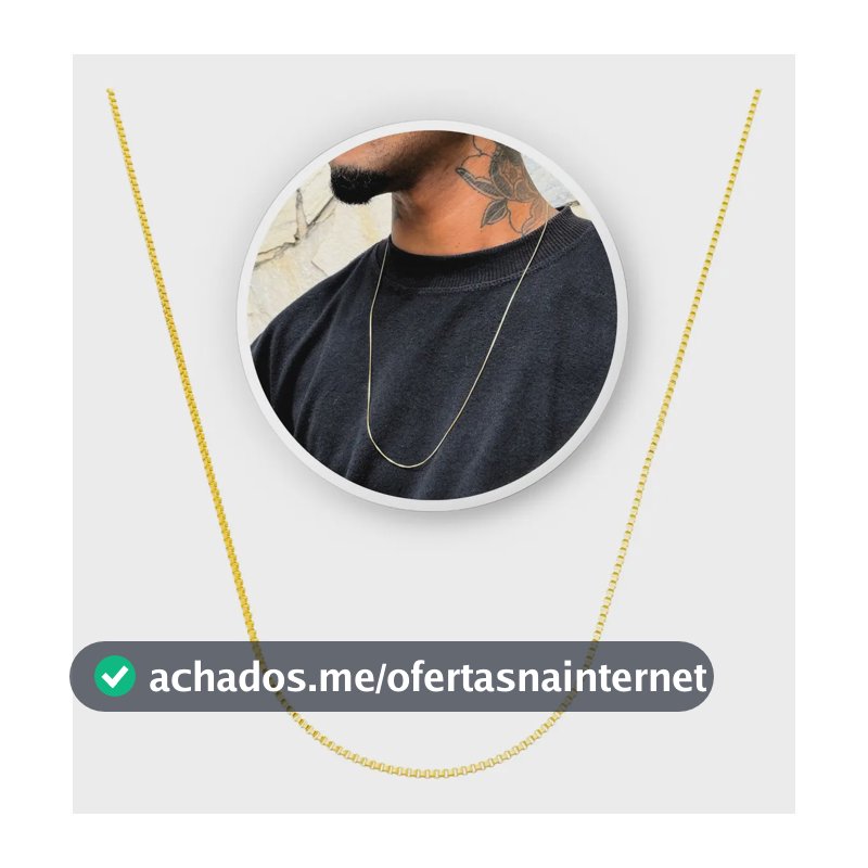 Colar Banhado A Ouro 18k Veneziana Corrente 60cm Codão Banho