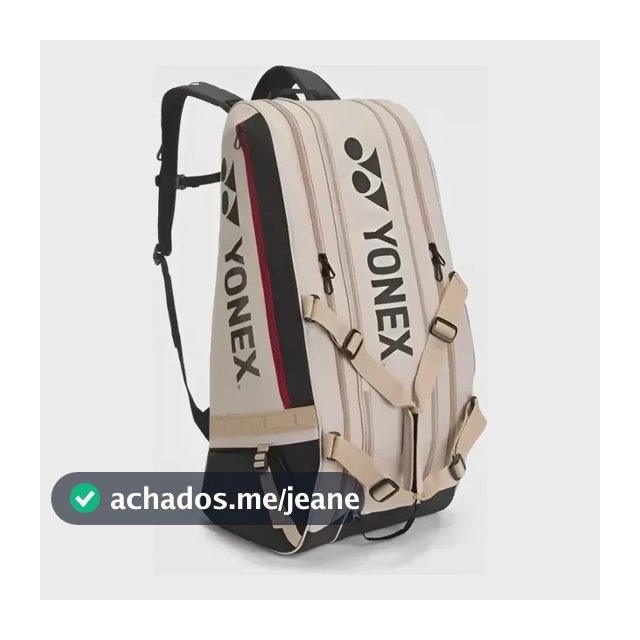 Raqueteira Yonex X9 Tripla Gearlogic Térmica 2026 Bege
