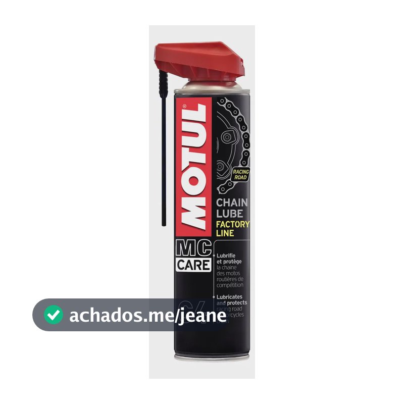 Lubrificante para corrente de moto c4 chain lube spray 400ml Motul