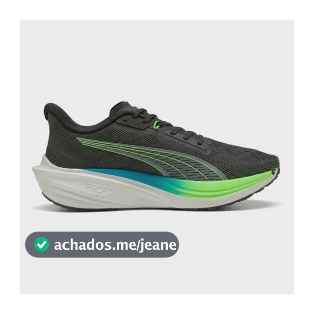 Tênis Puma Darter Pro Masculino Corrida Preto Azul E Verde Liso 40