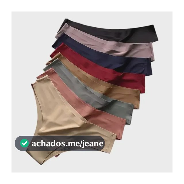 Kit 5 Calcinhas Tanga Poliamida Não Marca Sem Costura