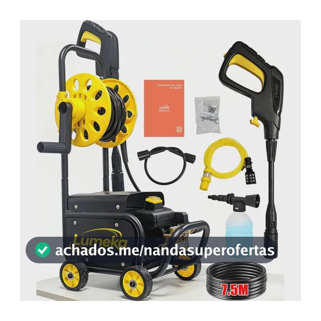 Lavadora De Alta Pressão Lumeka XW80 com motor a indução Lavadoras de Jato Elétricas Com Rolo De Mangueira