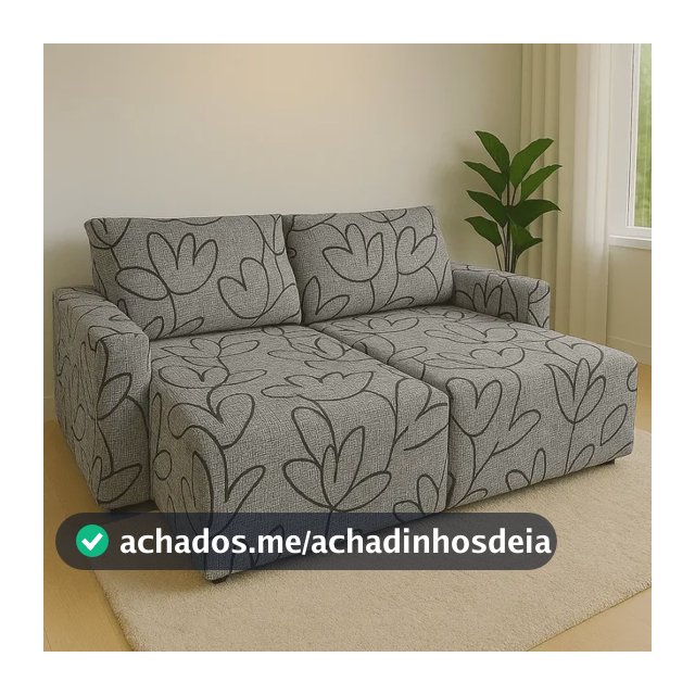 Capa Sofá Retrátil 2 Módulos Braço Completo - Cores/estampas