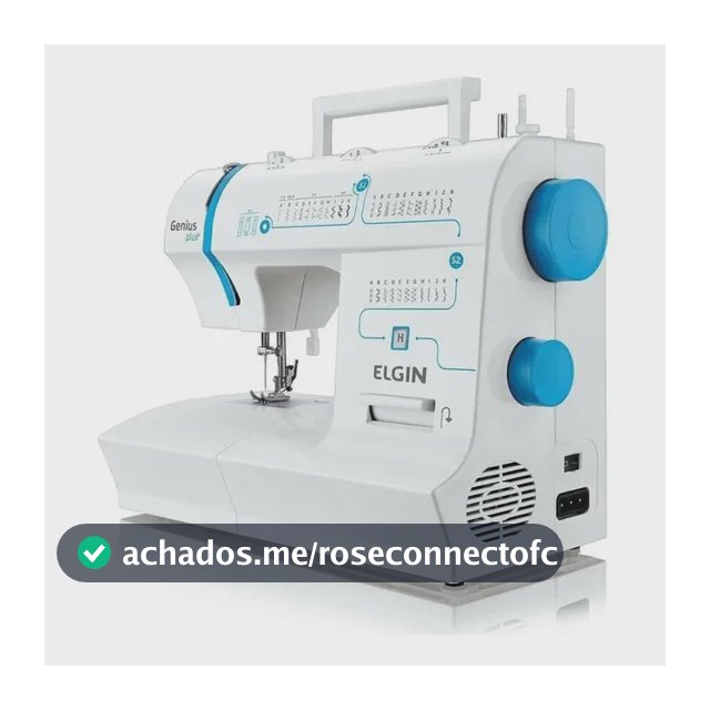 Máquina De Costura Genius Plus Jx-4035 Elgin Cor Branco