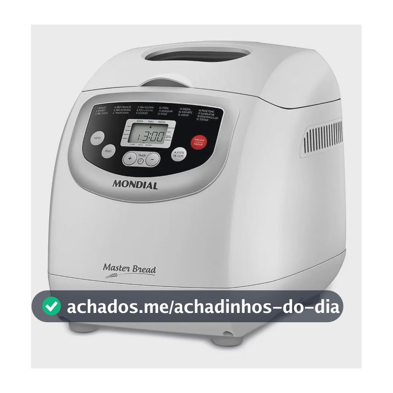 Panificadora Automática Master Bread Mondial Branco 700W - NPF-54