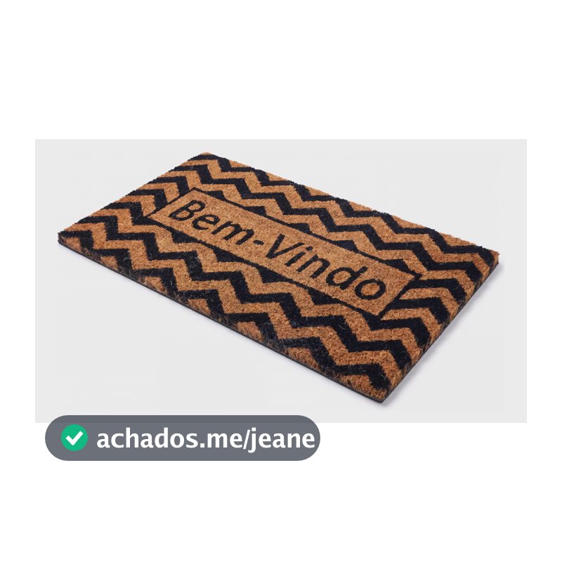Tapete Para Porta Capacho 100% Fibra De Coco Grande 60x30cm 30 Cm 60 Cm Bem Vindo