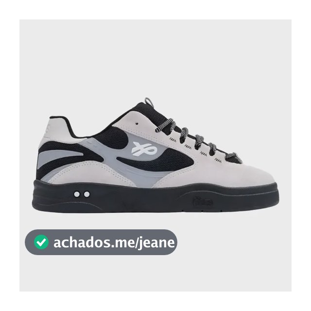 Tênis Ous Fluente Gtx Skate Casual Preto Unissex Original Cinza Preto Reflex Liso 40 Br