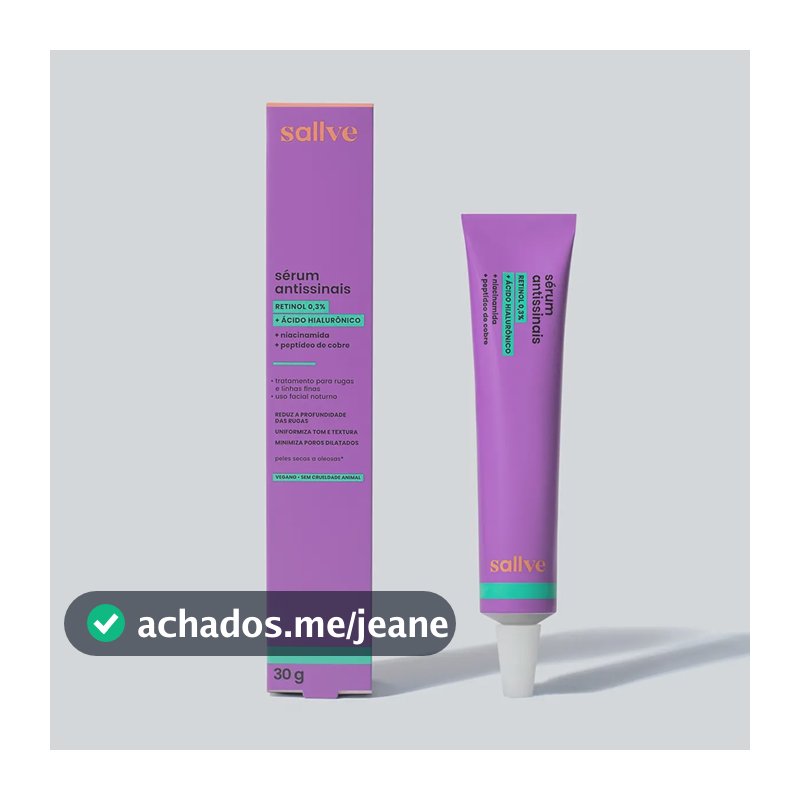 Sérum Antissinais Retinol Sallve 30g