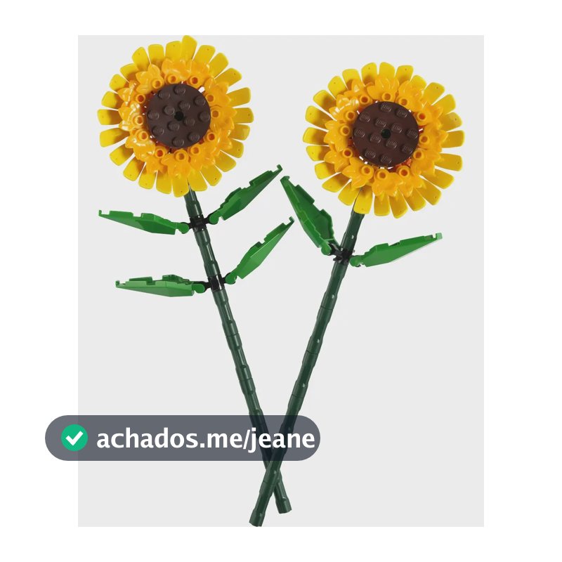 LEGO Conjunto Botanicals Girassóis 40524 8+ Anos Plástico Para Montar Decoração Colecionável