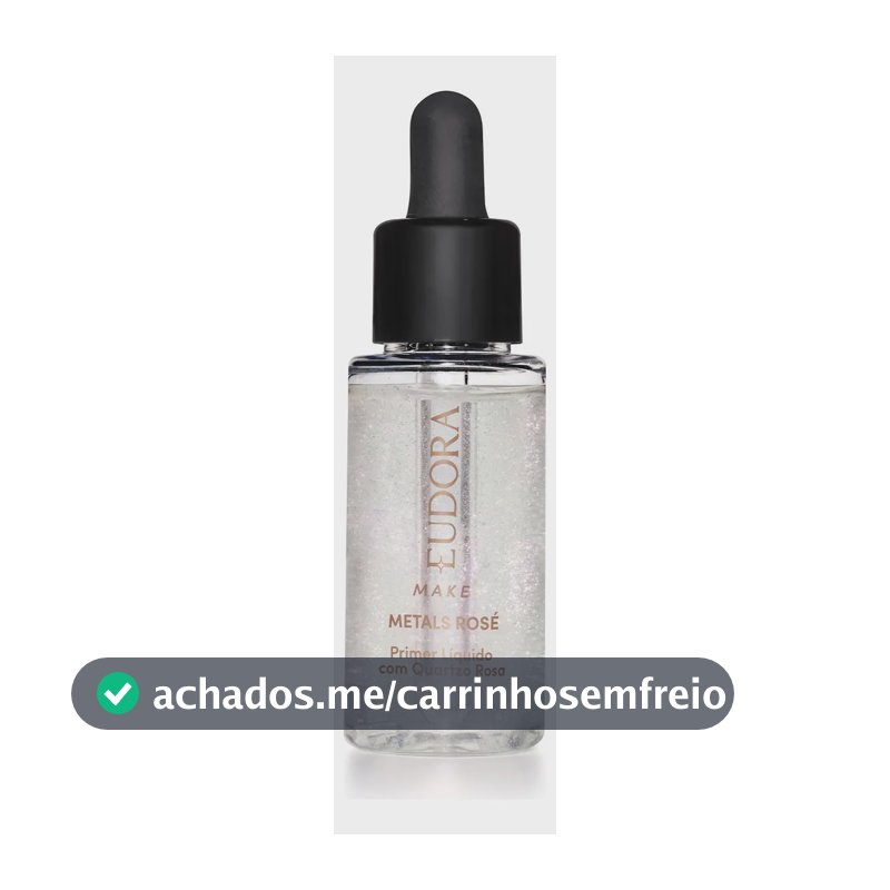 Eudora Make Primer Facial Líquido Metals Rosé 32ml
