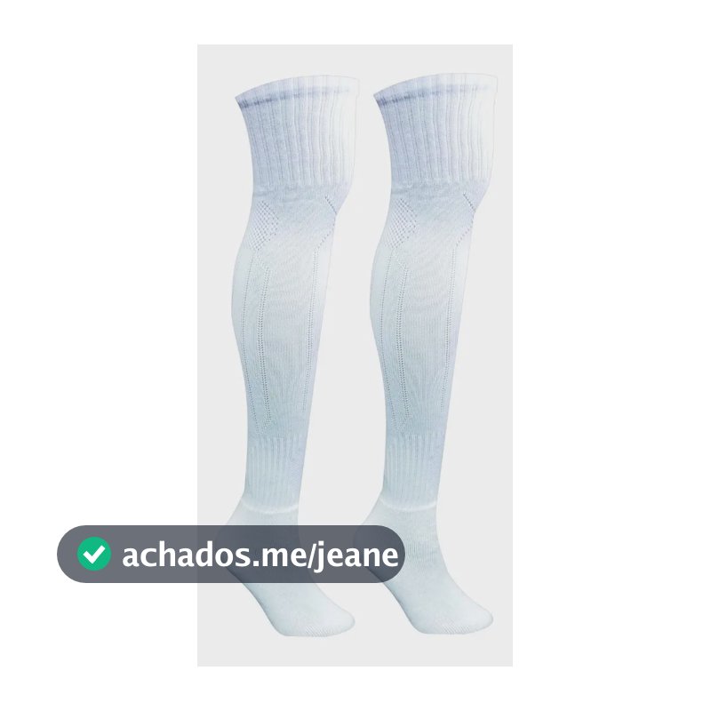Meião Futebol Profissional Adulto Kanxa Div. Cores Cor Branco Tamanho 39 Ao 44