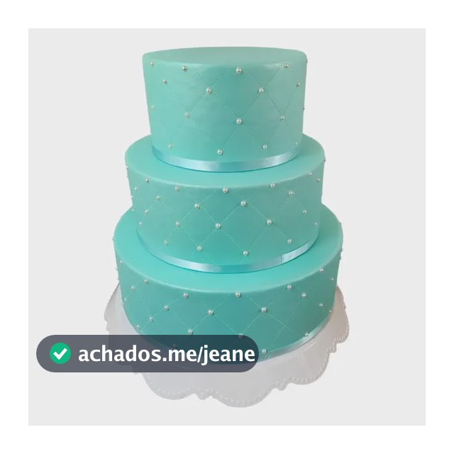 Bolo Fake Maquete Aniversario Perola Casamento Branco
