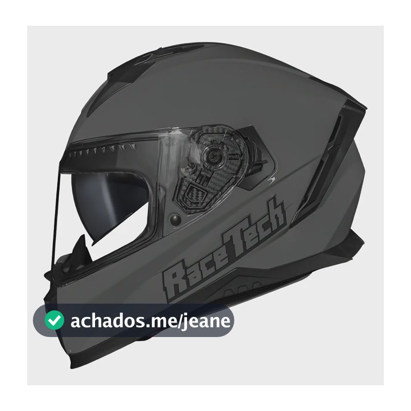 Capacete Race Tech Volt Monocolor Nardo Cinza Cor Cinza-escuro Tamanho Do Capacete 60