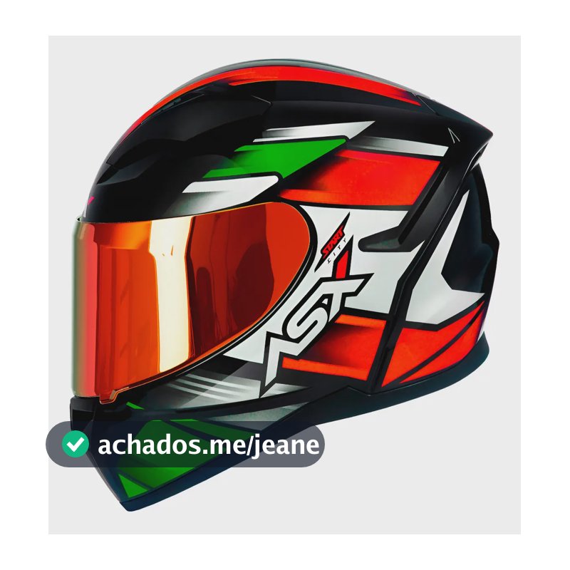 Capacete Asx City Start Verde Brilho + Viseira Revo Laranja Desenho Monocolor Tamanho Do Capacete 58