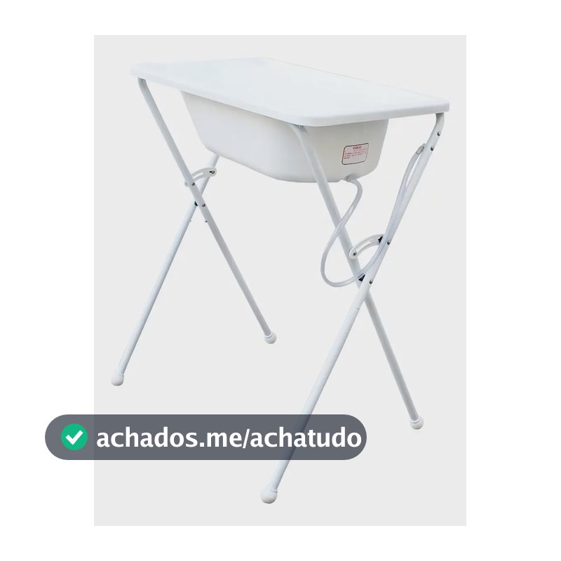Banheira Com Suporte Bebê Criança Cores Menino E Menina Cor Branco