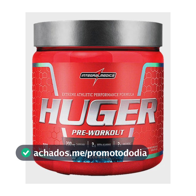 Pré Treino Huger Blue Razz 320g Integralmédica