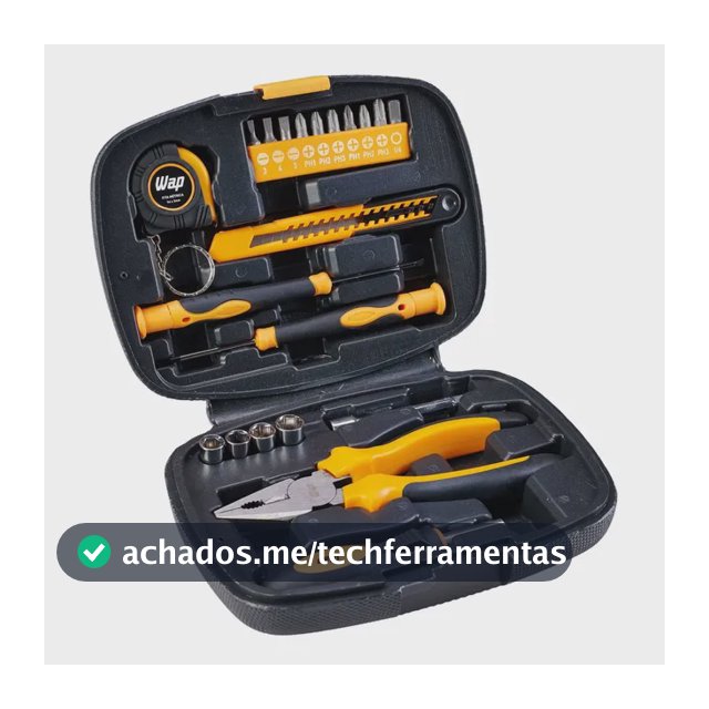 Kit Maleta De Ferramentas Pequenos Reparos 21 Pçs Wap Mkf21