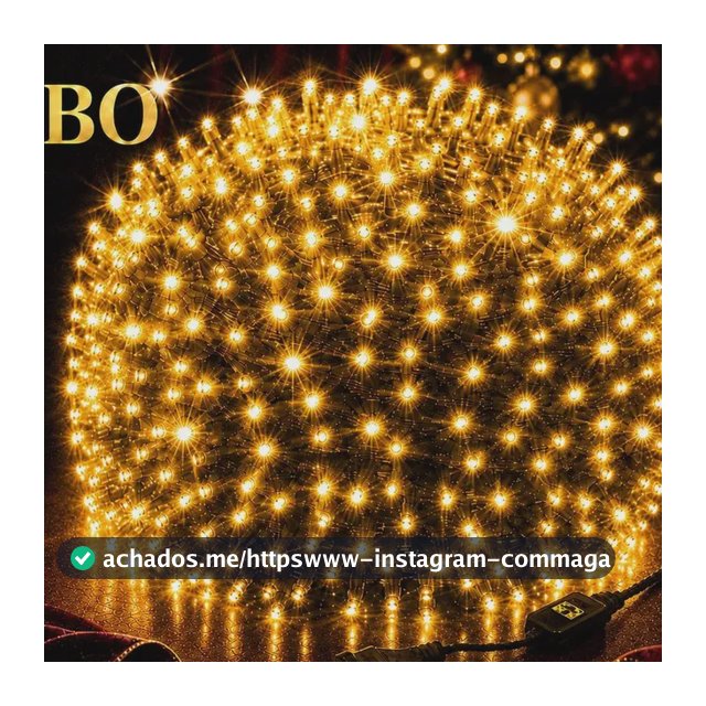 Strobo Cordão Natal 1600 Leds Pisca Flash 50m Prova D'água Bivolt Branco Quente
