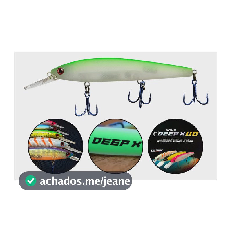 Isca Artificial Lori Deep-x 110 11cm 18g 2024 Cor Kiwi