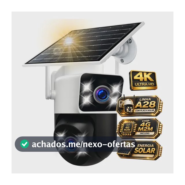Câmera Solar 4g/5g Cartão Sim Zoom 10x A Prova D'água 4k Uhd Bateria Embutida 7800mah 8mp Detecção Humana Icsee Cctv Inteligente Nova Geração