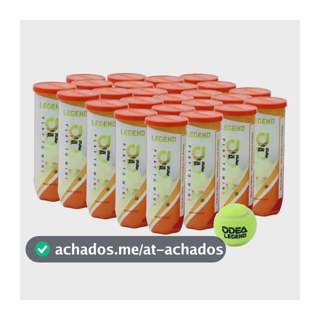 Caixa De Bolas De Tenis Odea Legend 24 Tubos De 3 Bolas Amarelo