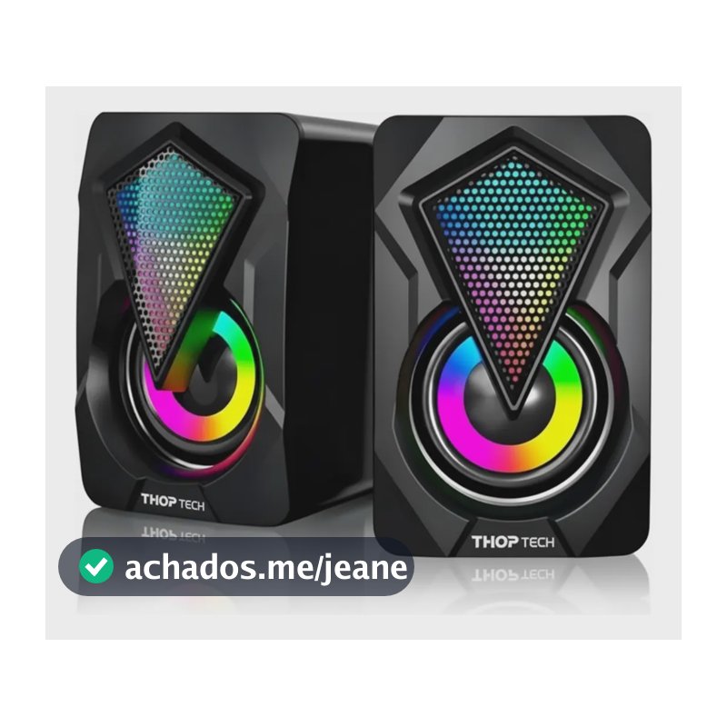 Caixa Caixinha De Som Pc Computador Notebook Gamer Tv Usb P2 Cor Preto - THOP TECH IMPORTADOS