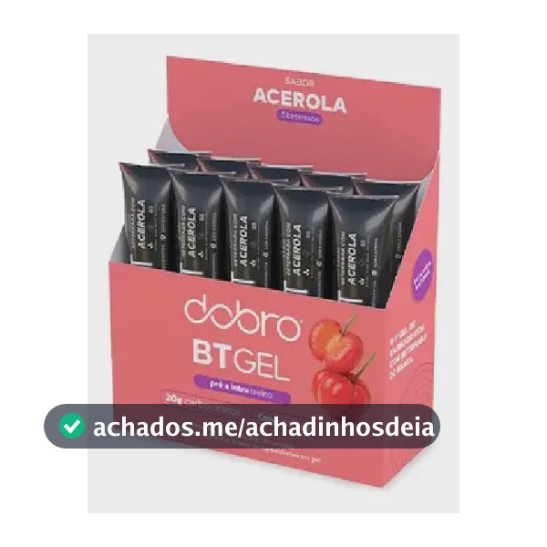 BT Gel sem Cafeína Sabor Acerola 10un de 30g cada - Dobro
