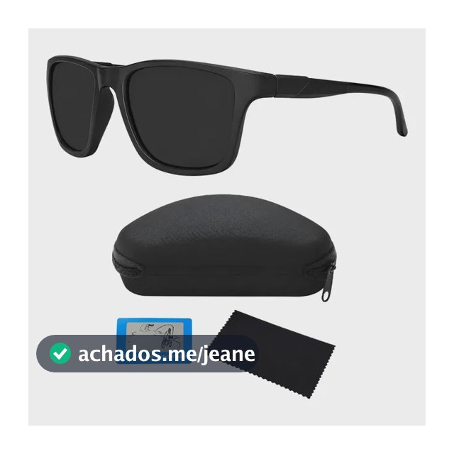 Óculos De Sol Quadrado Polarizado Proteção Uv400 Esportivo