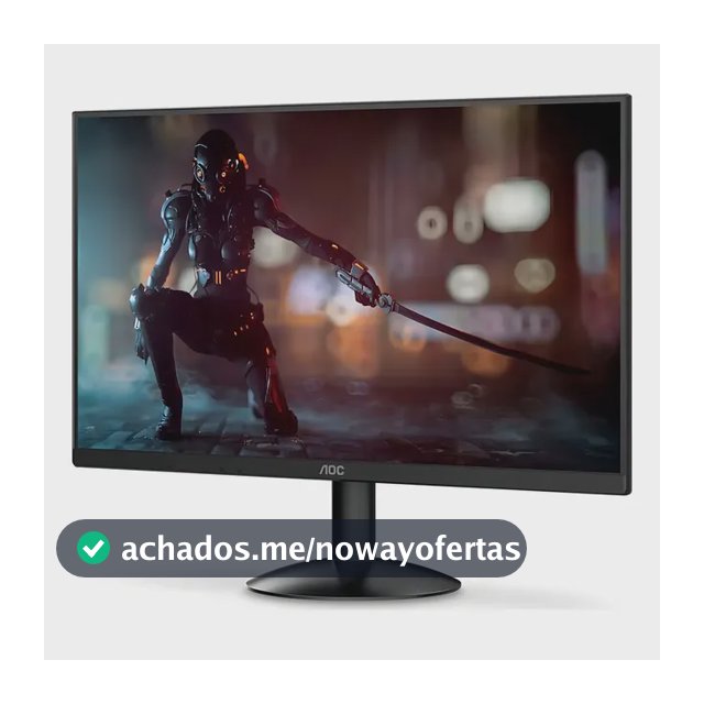 Monitor gamer Aoc Série B30 21.5'' Full Hd Gaming 120hz 1ms 22b30hm23 cor preto