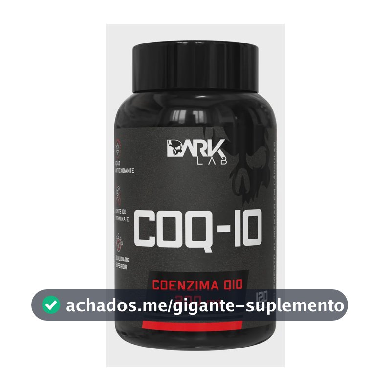 Coenzima Q10 200mg Por Porção 120 Cápsulas Dark Lab Sem Sabor
