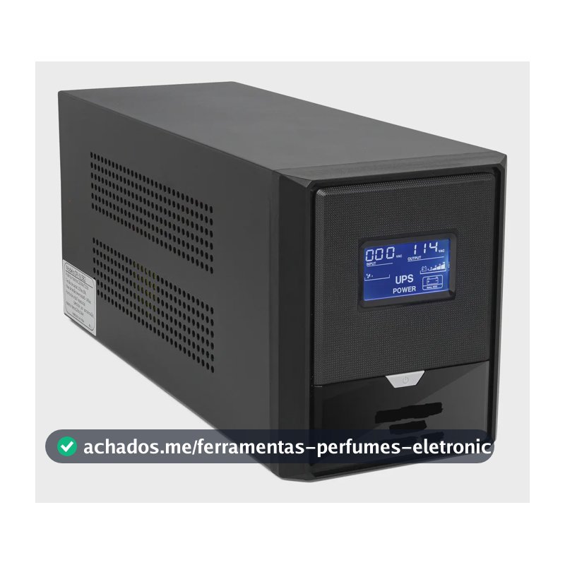 Nobreak 600va 350w Senoidal Para Tv Ps5 Bivolt 110v 220v Ups Preto