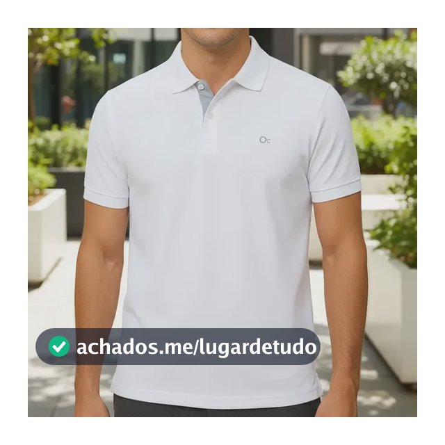 Camisa Gola Polo Social Masculina Slim Algodão Casual Ogochi