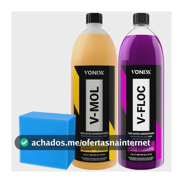 Produto Lava Carro Moto V-mol 1,5l Shampoo V-floc Vonixx 1,5