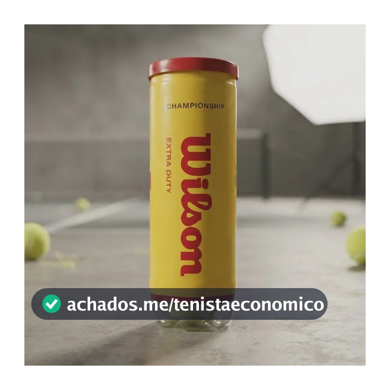 Bola De Tênis Wilson Championship Extra Duty Tubo 3 Bolas