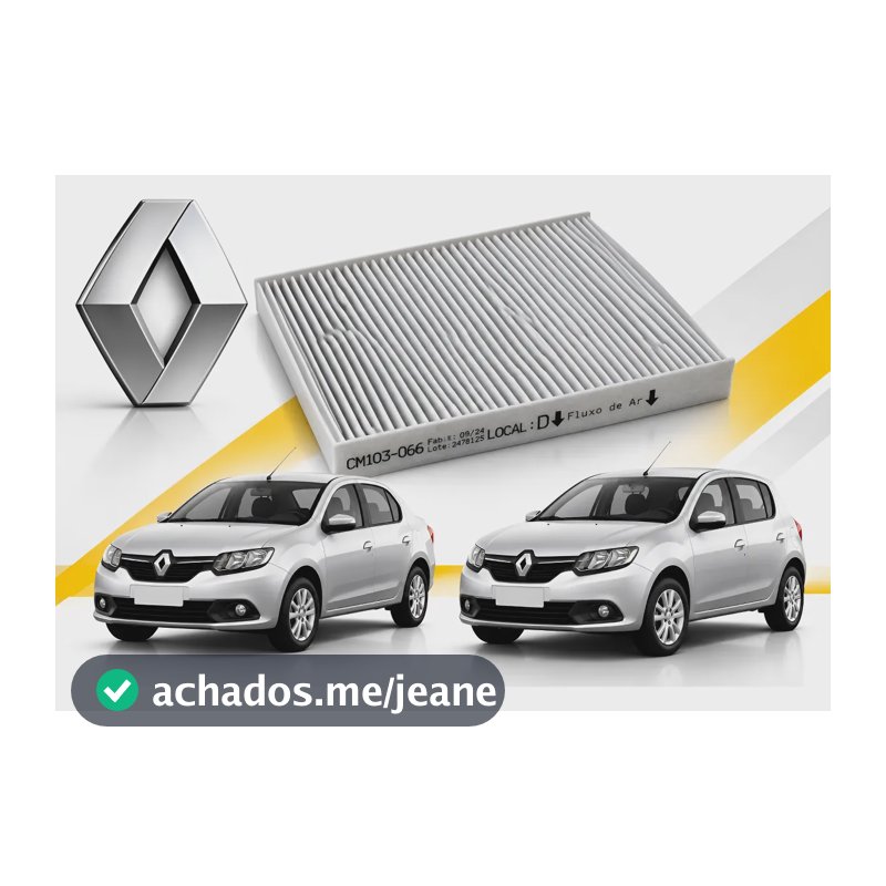 Filtro Ar Condicionado Sandero Logan Duster Captur Original