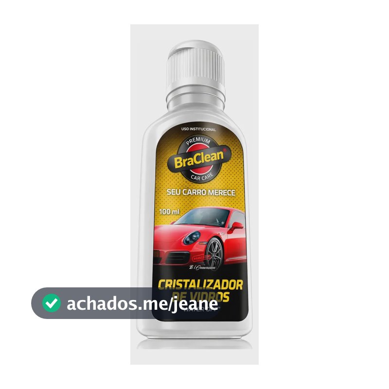 Cristalizador De Vidros 100ml Braclean - Repelente De Água