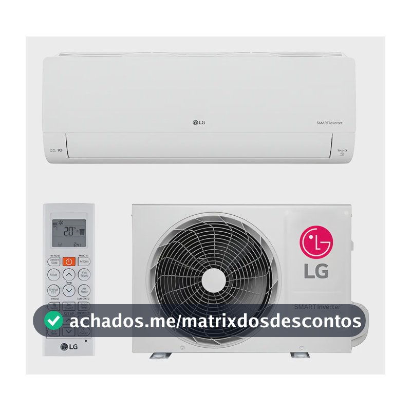 Ar Condicionado Split LG AI Voice Inverter 9.000 BTUs Frio com Wi-Fi