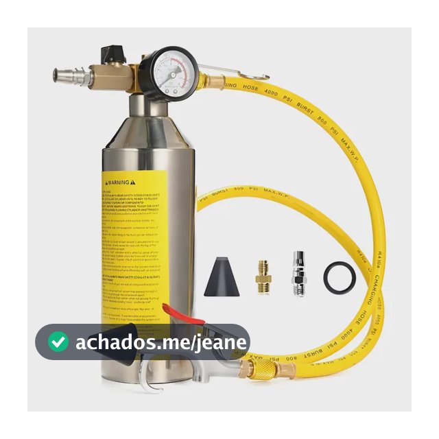 Garrafa Injetora Limpeza Sistema 141 Para De Ar Condicionado Amarelo