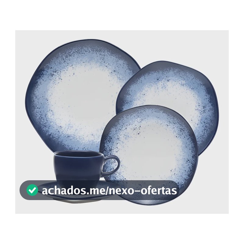 Aparelho de Jantar 20 peças Galapagos Ryo Oxford Porcelana