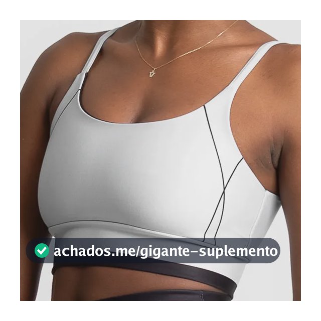 Top Alcinha Academia Feminino Fitness Alta Sustentação Cinza Liso Gg