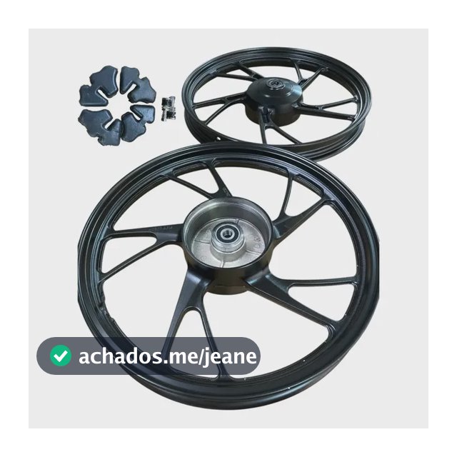 Rodas Cg Titan 150 04-13 Cg Start160 Pé Galinha Preto Tambor
