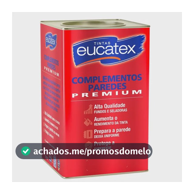 Selador Acrílico Branco Premium Maior Rendimento Eucatex Acabamento Fosco