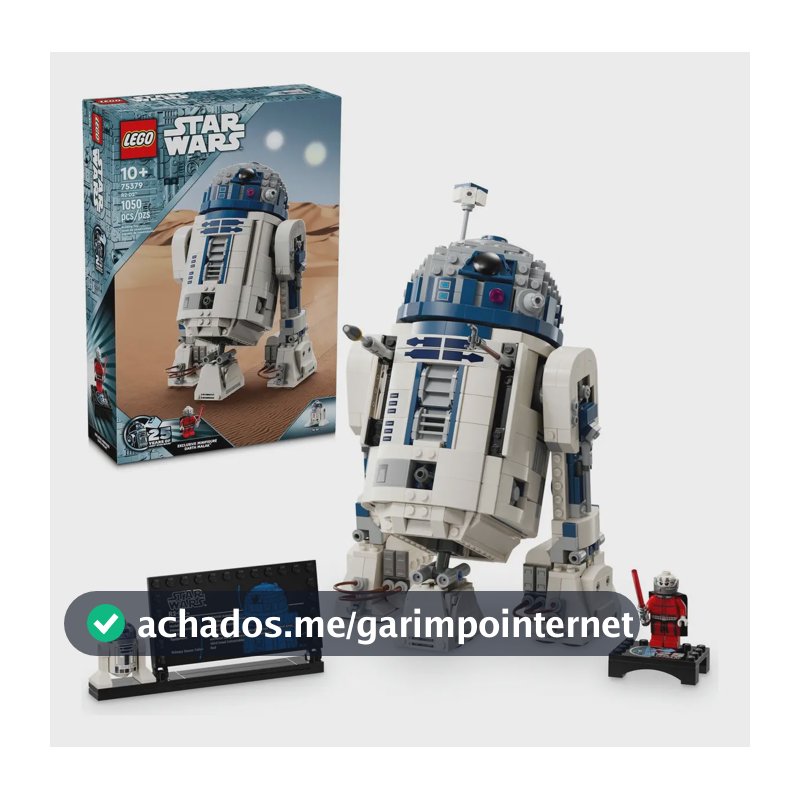 Bloco De Montar Lego Star Wars Droide R2-d2 1050pçs 75379