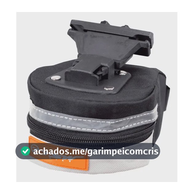 Bolsa De Selim Modelo 04 Tsw Com Engate Rápido Para Bike Cor Preto cinza