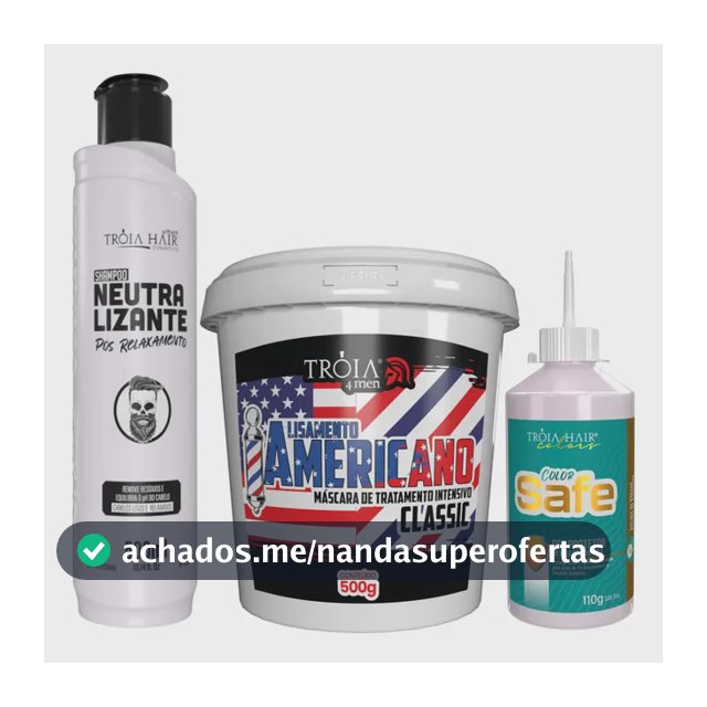 Alisamento Americano 500g + Shampoo Neutralizante 500ml