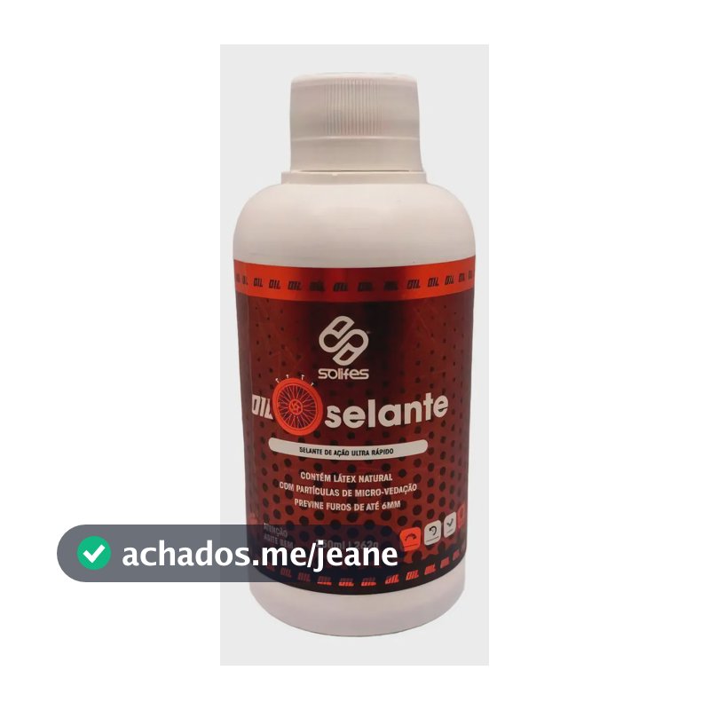 Selante Líquido Solifes 250ml Tubeless Bike MTB Vedação 6mm