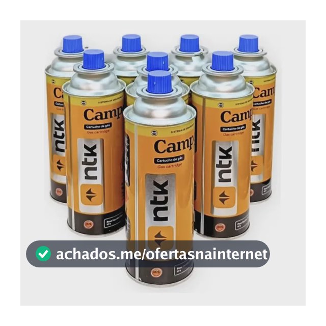 Kit 8 Latas Refil Carga Para Maçarico Portátil Culinário E Para Fogareiro Fogão De Camping 227g Marca - Liderança Ferro E Aço