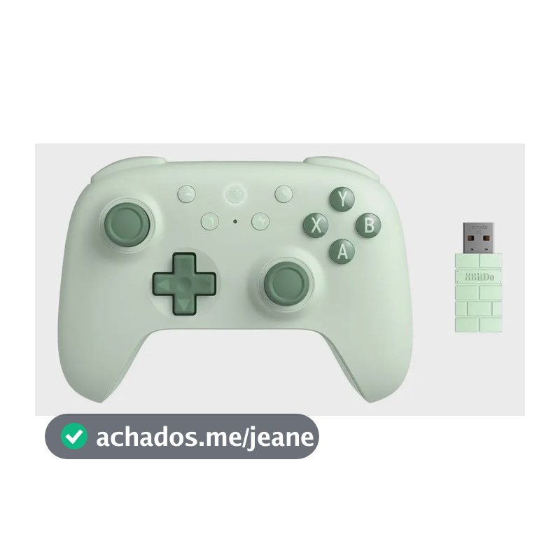 Controle Sem Fio 8BitDo Ultimate 2C Bluetooth Verde para Android e Windows